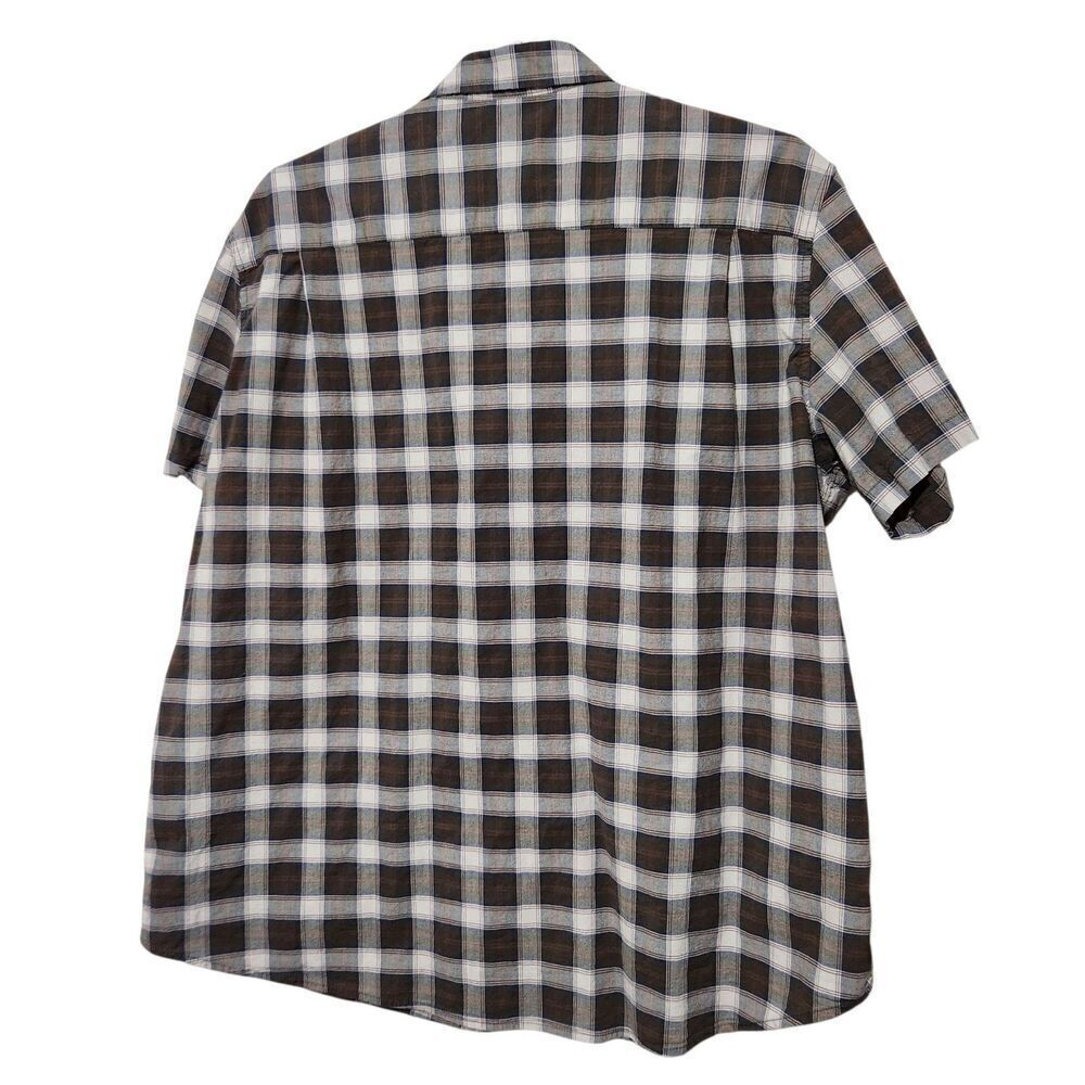 Mutual Weave Shirt Size 2XL Plaid Button Up Short Sleeve - Picture 3 of 8